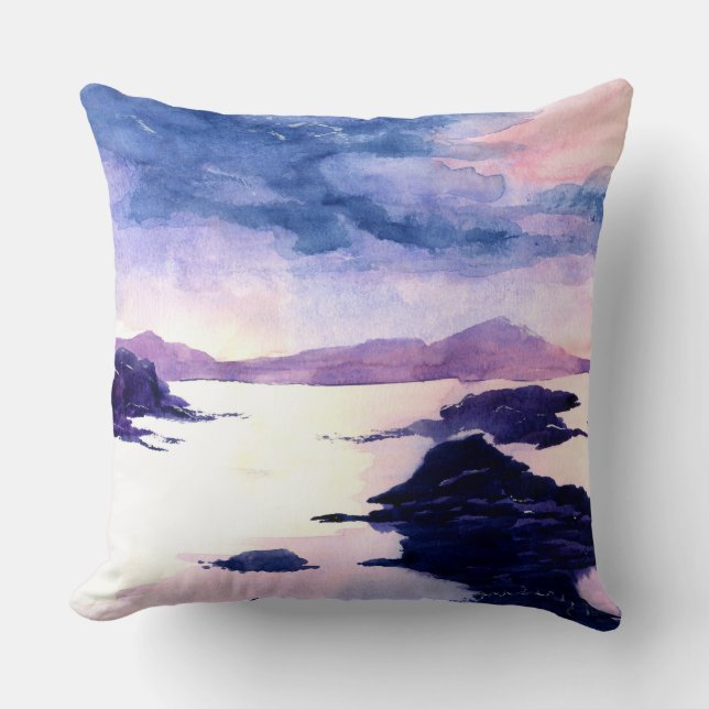 Almofada Lock Lomond Purple Watercolor Cushion (Frente)