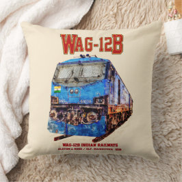 Almofada Locomotiva WAG-12B. Caminho de ferro da Índia