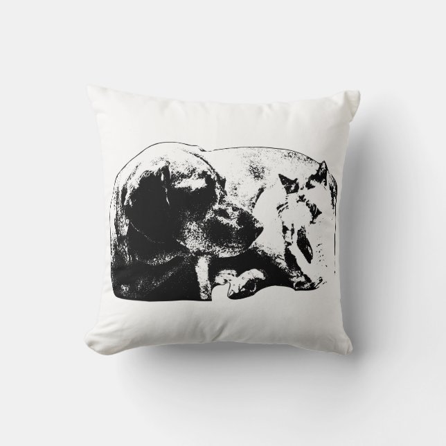 Almofada Loft Calm — Cachorro e Gato (Frente)