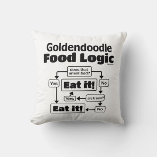 Almofada Lógica da comida de Goldendoodle