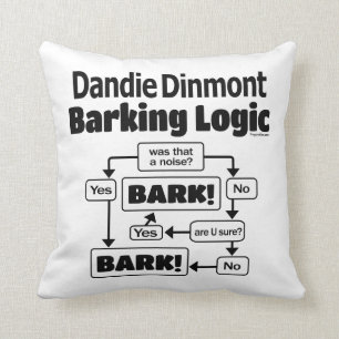 Almofada Lógica do descascamento de Dandie Dinmont
