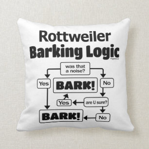 Almofada Lógica do Rottweiler Barking