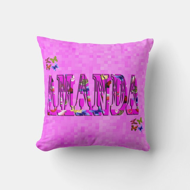 Almofada Logotipo Amanda Name (Frente)