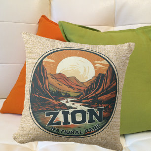 Almofada Logotipo Cênico do Zion National Park