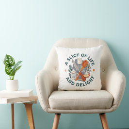 Almofada Logotipo da Empresa A Slice of Life and Delight