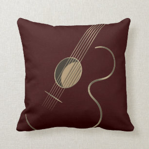 Almofada Logotipo da guitarra acústica