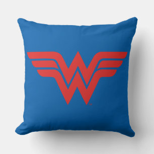 Almofada Logotipo da Mulher Maravilha Vermelha
