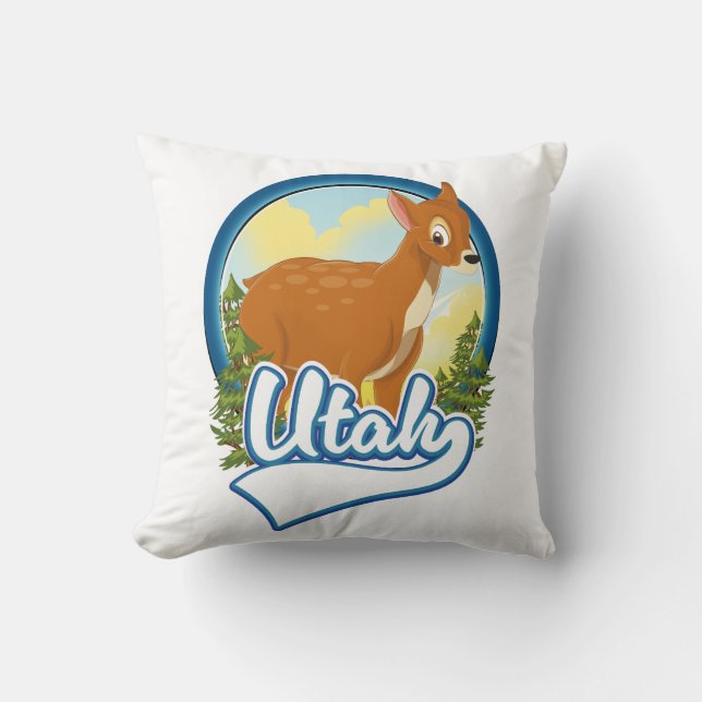 Almofada logotipo da Utah Deer Travel (Frente)