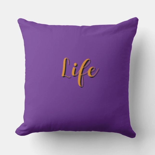 Almofada Logotipo da Vida Roxo (Frente)