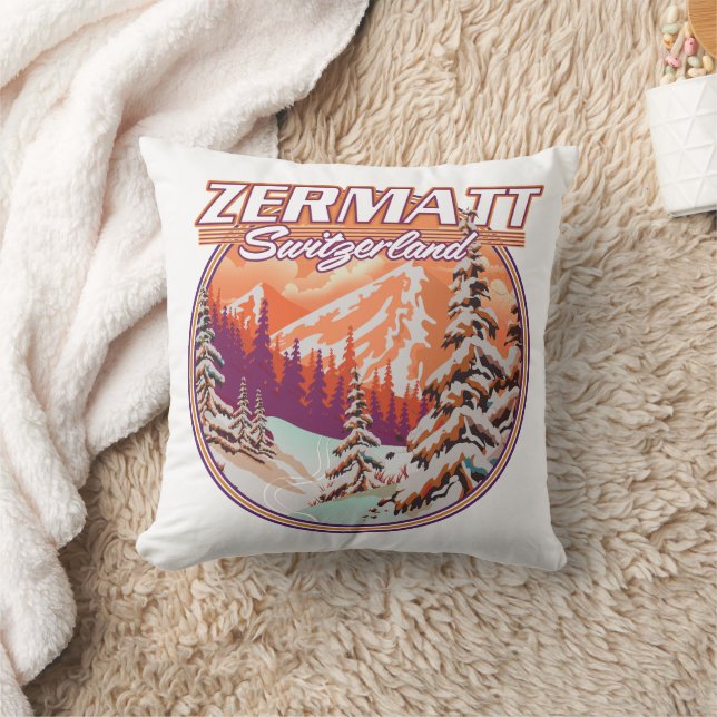 Almofada logotipo de Zermatt suíça (Cobertor)