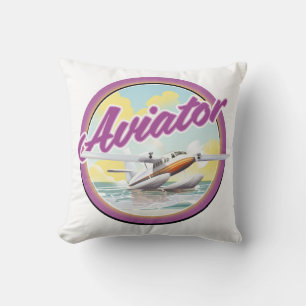 Almofada Logotipo do avião de aviação