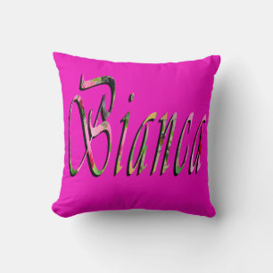 Almofada Logotipo do nome das meninas Bianca