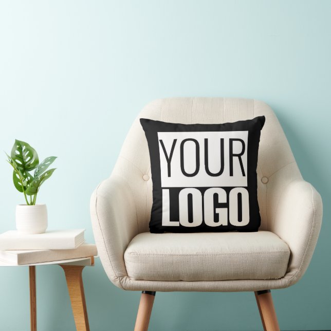 Almofada    Logotipo em negrito em preto sólido -  (Cadeira)