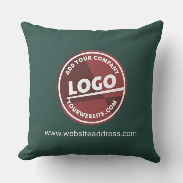 Almofada Logotipo Empresarial Simples Site Corporativo Pers (Frente)