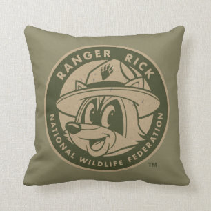 Almofada Logotipo Khaki do rick da guarda florestal do rick
