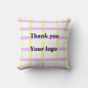 Almofada Logotipo personalizado simples e elegante aqui na