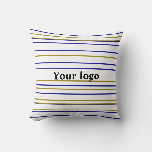 Almofada Logotipo personalizado simples e elegante aqui na  (Frente)