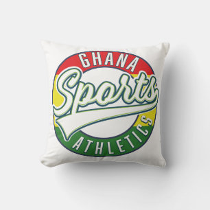 Almofada Logotipo retrô do Ghana Sports