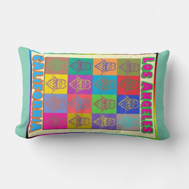 Almofada Lombar 16 Surfistas Travesseiro de Los Angeles (Frente)