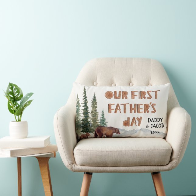 Almofada Lombar 1rua Urso Personalizado Floresta (Cadeira)