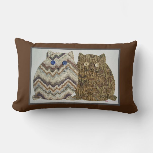 Almofada Lombar 2 Fat Cats #1 (Frente)