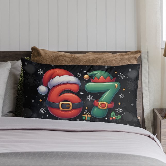 Almofada Lombar 67 Meme Seis Sete Bruh Natal Divertido 6 7 (Criador carregado)