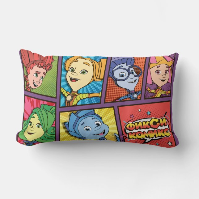 Almofada Lombar A história em quadrinhos de Fixies | Fixie - (Frente)