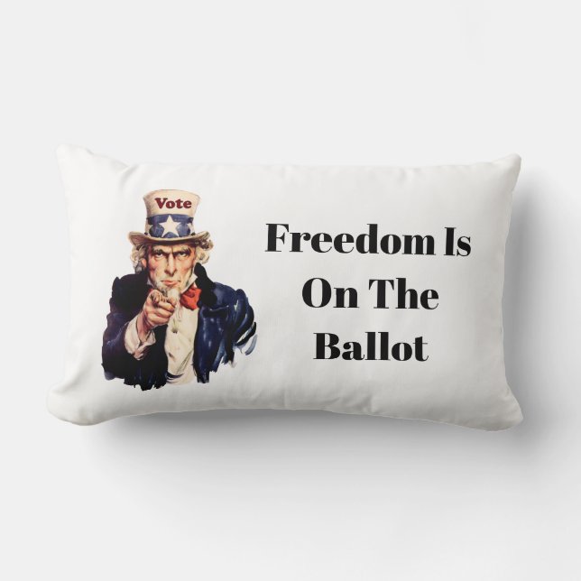 Almofada Lombar A Liberdade Está No Balanço De 2026 (Frente)