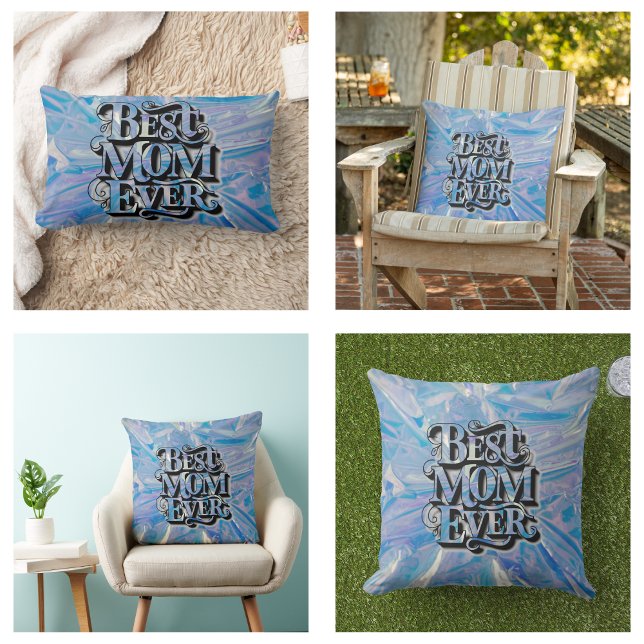 Almofada Lombar A Melhor Mãe Da Tendência Do dia de as mães Nunca (Mother's Day Trendy Best Mom Ever Pillow)