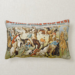 Almofada Lombar A mostra ocidental selvagem de Buffalo Bill do