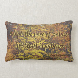 Almofada Lombar A natureza cita o travesseiro decorativo lombar