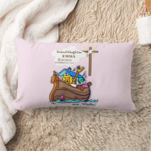 Almofada Lombar A neta de Arca do Batismo Noah Personalizada