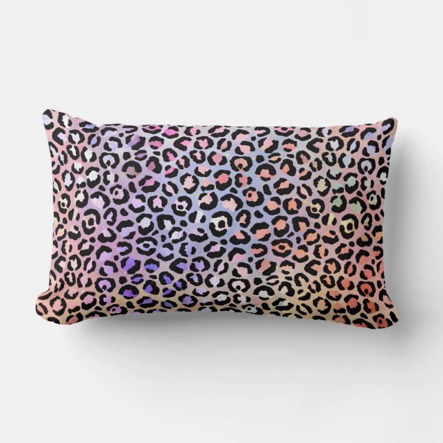 Almofada Lombar A Série Leopardo Iridescente Design 7 (Frente)
