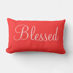 Almofada Lombar Abençoado Travesseiro de Destaque Decorativo de Q