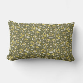 Almofada Lombar Abra a Natureza com Elegantes Padrões Florais