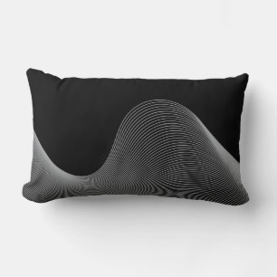 Almofada Lombar Abstração de onda elegante, moderna e futurista