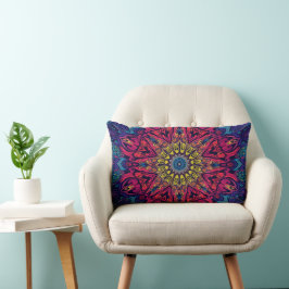 Almofada Lombar Abstract Colour Combination Throw Pillow