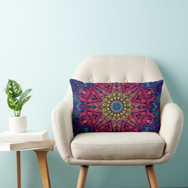Almofada Lombar Abstract Colour Combination Throw Pillow (Cadeira)