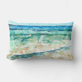 Almofada Lombar Abstrato Beach Art Waves