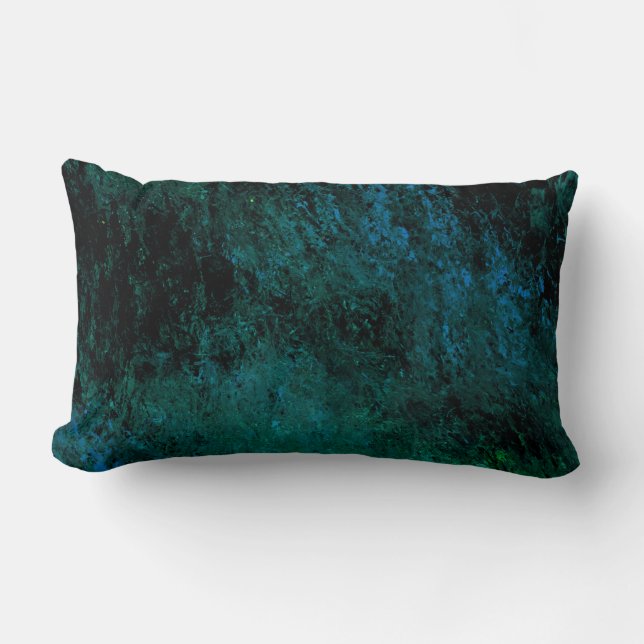 Almofada Lombar Abstrato Blue Marble (Frente)