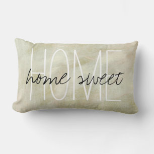 Almofada Lombar Abstrato Brushstrokes Home Sweet home