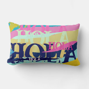 Almofada Lombar Abstrato Colorful Hola