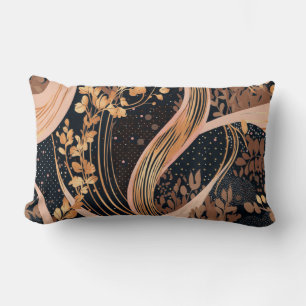 Almofada Lombar Abstrato floral, bolinhas, vinhas