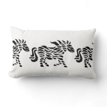 Abstrato Horse Woodblock Impressão