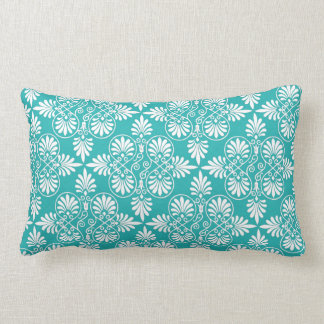 Almofada Lombar Acento decorativo antigo do teste padrão branco