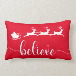 Almofada Lombar Acredite| Feriado de Natal Vermelho