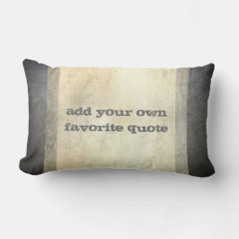 Almofada Lombar adicione sua própria citação personalizada ao bron