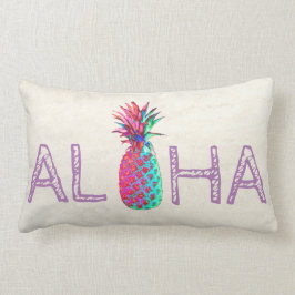 Almofada Lombar Adorável Abacaxi Havaiano Aloha