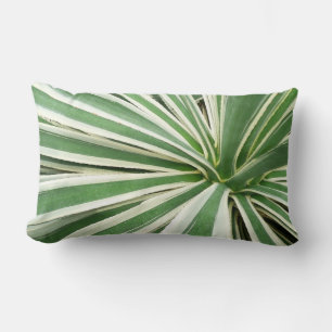 Almofada Lombar Agave Plant Green e White Strike