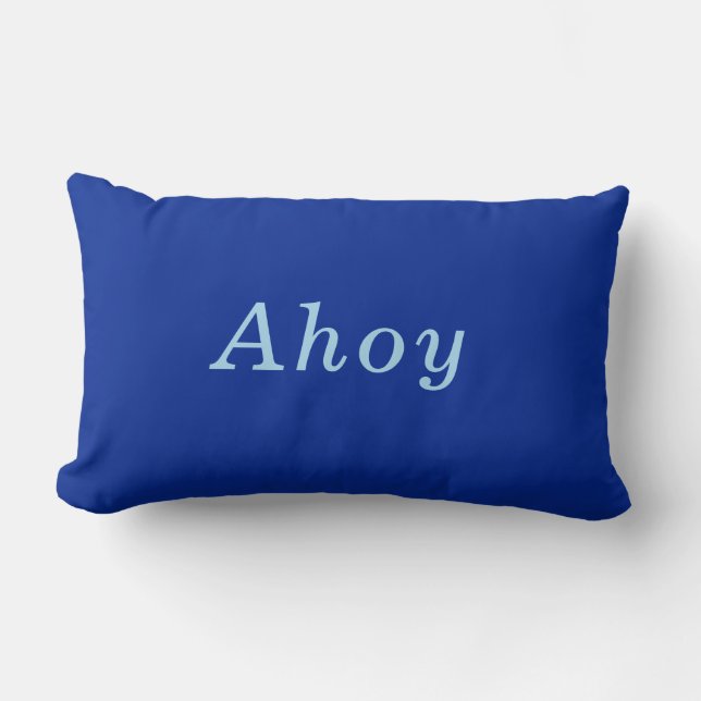 Almofada Lombar "Ahoy" Cobalt & Blue comfy confortável (Frente)